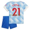 Maillot de Supporter Manchester United Edinson Cavani 21 Extérieur 2021-22 Pour Enfant